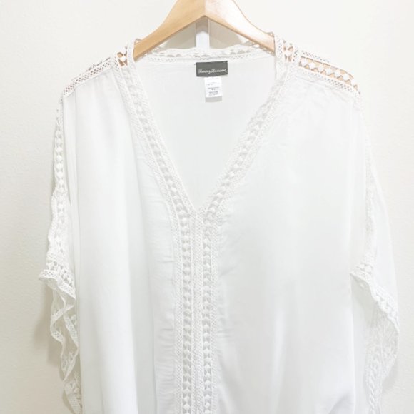 Tommy Bahama Lace Trim Cover Up - Picture 3 of 5